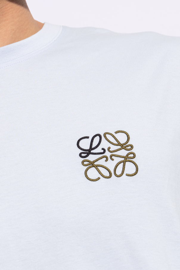 Loewe Relaxed fit T-shirt in cotton China Blue